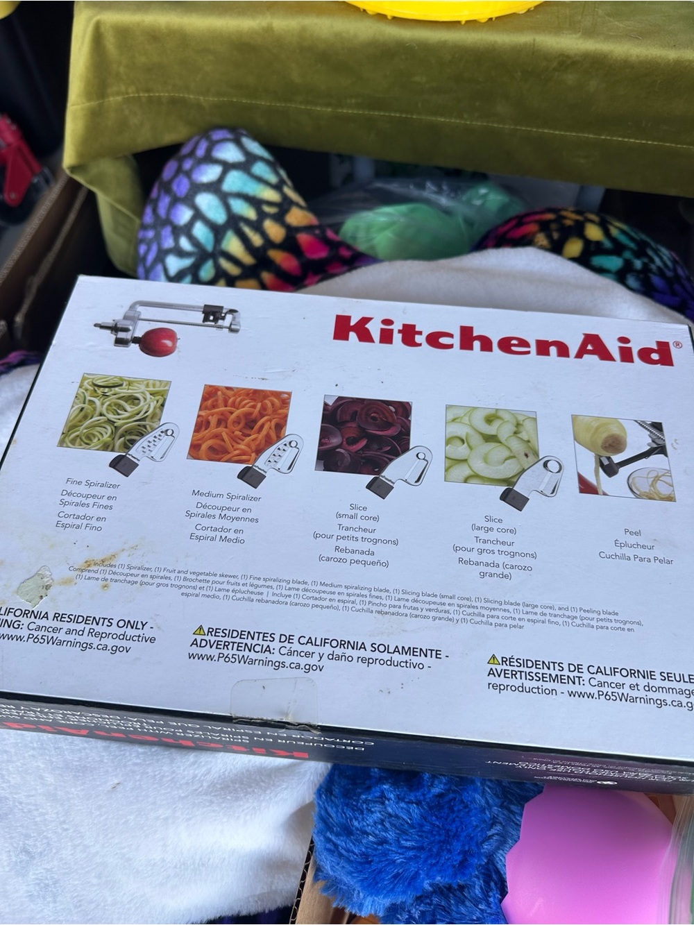 KitchenAid Spiralizer Attachment in Red and Silver Boxed Graphic - Picture 2 of 2
